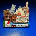 Resin 3d Fridge Magnets Italy Toscana,Leaning Tower of Pisa,Venice, Milan Cathedral Souvenirs Refrigerator Sticker Magnetic. 