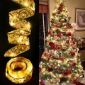 Auoyo 1/4/10M Ribbon Fairy Light Christmas Decoration Light Christmas T r e e Ornaments String Lights LED Ribbon Lights Christmas T r e e String Lights for Party Decoration Indoor Outdoor Hanging Items. 