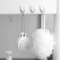 10 Pcs/Set Free Punching Sticky Hook/ Mini Plastic Self Adhesive Wall Hanger Hook/ Multi-Purpose Hook for Keychain,coat. 