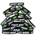 Beast Mode Free Size Rubber Stretchable Stylish Wristband Bracelet For Men Events Party Sports & Daily Wear (Black). 