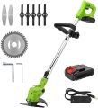 Dravizon Cordless Grass Cutter Machine for Garden, 48V Brush Cutter Machine with 2 Batteries, Ideal Grass Cutter for Home Garden Use | Grass Cutting Machine Electric. 