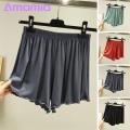Amamia Women Summer Shorts Satin Quick Dry Summer Sleeping Pants. 