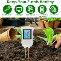3in1 Soil PH Meter PH Tester withBacklit LCD forPlants Dual Probe Digital Soil Meter ForLawn. 