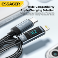 Essager USB Type C Cable for iPhone14 13 12 11 Pro Max PD 29W Fast Charging Wire for iPhone Charger Cable Digital Display Cable. 