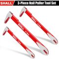 wood working tools SHALL 3-Piece Nail Puller Tool Set 12’’10’’8’’Heavy Duty Mini Cats Paw Pry Bar Crowbar Tool for Home Remolding WoodworkingTool Sets. 