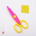 6Pc Paper Cut Wave Edge Craft Scissors Set DIY Album Tools Manual Safe Child Scissors. 