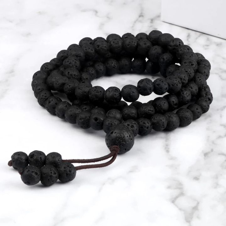 Men%20Volcanic%20Lava%20Stone%20Beaded%20Necklace%20108%20Mala%20Beads%20Meditation%20Yoga%20Wrap%20Bracelets%20Handmade%20Black%20Energy%20Jewelry%20Oil%20Diffuser%20-%20Image%202
