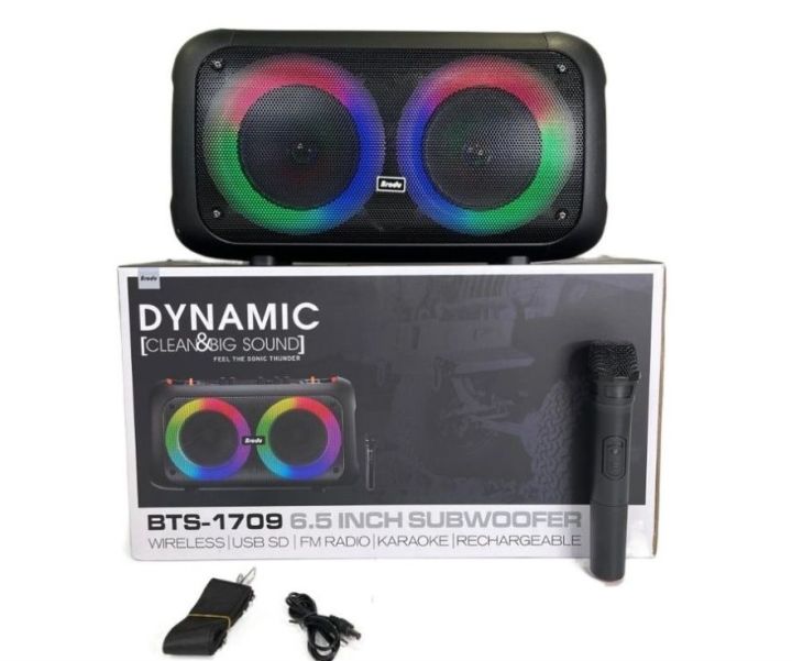 Brodu%20BTS-1709%20Bluetooth%20Speaker%20Rechargeable%20Party%20Speaker%20with%20Wireless%20Microphone,%20Bass%20Portable%20Subwoofer%20Bluetooth%20Karaoke%20Speaker%20with%20Wireless%20MIC%20Big%20Sound/Dynamic,%20BT%20-1709%20Portable%20Bluetooth%20Speaker%20with%20Wireless%20Mic%20-%20Image%202