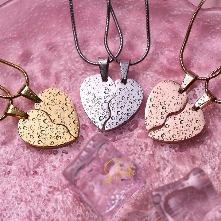 Skute%20Jewelry%202pcs%20Custom%20Engraved%20Glamorous%20Titanium%20Anti%20Rust%20Heart%20Shape%20Necklace%20Stainless%20Steel%20Necklace%20Snake%20Chain%20Personalized%20Jewellery%20Customzed%20Gift%20with%20Name%20Swimming%20Necklace%20for%20Women%20Men%20-%20Image%205