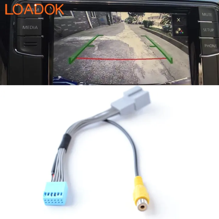 12 Pin Car Radio Reverse Camera RCA Connection Video Input Output ...