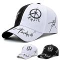 Letter Pattern Baseball Cap Casual Snapback Hat Hop Cap for Sun Protection Sports Urban Style Men and Women Hop Scene Unisex. 