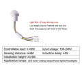 PIR Infrared Motion Sensor Switch 110/220V Auto on Off Light Switch PIR Sensor Detector Light Switch Led Sensitive Night Lamp. 