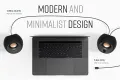 Creative Pebble V3 Minimalistic 2.0 USB-C Desktop Speakers with USB Audio, Clear Dialog Enhancement, Bluetooth 5.0, 8W RMS with 16W Peak Power,  Creative Speaker Creative subwoofer Bluetooth speaker. 