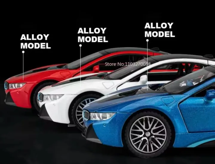 1:24%20BMW%20I8%20Supercar%20Alloy%20Car%20Model%20Diecasts%20Metal%20Toy%20Car%20Sound%20And%20Light%20Boy%20Kids%20Toy%20Collectibles%20Gift%20-%20Image%206