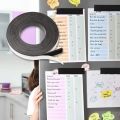 New 1Meter 39.37inch Magnetic Tape Self Adhesive Strong Flexible Magnets Stripe Heavy Duty Magnet Tape Strip Refrigerator Photo Posters. 