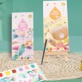 Newest 20 Sheets Paint Water Activity Books Set with Brush Children Kids Portable Gouache Graffiti Picture Drawing Coloring Toys. 