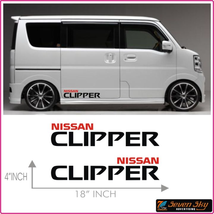 Nissan Clipper Van Side Body Stickers Buddy Van Prius WAGON R Buddy Van Alto car Mini Car Hybrid Car Sports Car Kdh 2 Piece Double Side Vinyl Decal High Quality Plotter Cutting Luminous & PVC Stickers