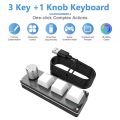 3/4/6Keys Custom Keypad USB Wire Mechanical Keyboard Volume Button Knob RGB Macro Programmable Hotswap Keypad Keys for PS Draw. 