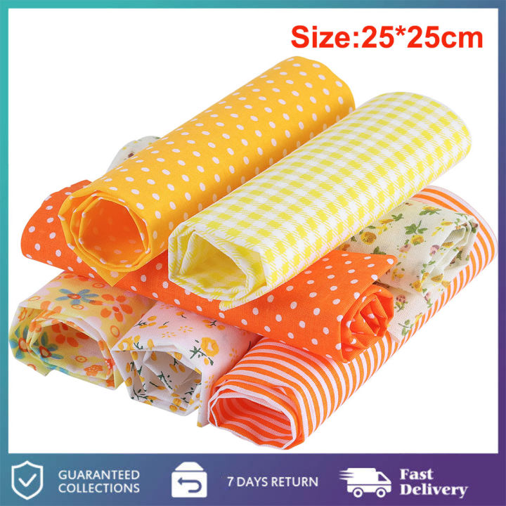 %F0%9F%91%8D%20COD%E2%9A%A17PCS/Set%20Mixed%20Printing%20Floral%20Fabrics%20for%20Patchwork%20Sewing%20Materials%20Quilting%20Scrapbooking%20Craft%20DIY%20Cotton%20Cloth%2025%20*%2025cm%20-%20Image%202