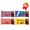 Checkers Chocolate Hazelnut +Milk Chocolate +Fruit & Nuts + Almond [100g] x 4Pcs Combo. 