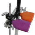 Double Sambago Bell Percussion Jam Block Latin Music Cowbell Knocker Drum Accessories Plastic 10mm Block Musical Instrument Kit. 