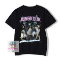 BTS BT21 Logo Tshirt KPOP Logo Branded JUNGKOOK JK T shirt Crew Round Neck Tshirts T-shirt. 