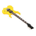 Guitar Electric Guitar Kit Yellow Excellent Sound Quality Ergonomic Neck for Practice for Beginner. 