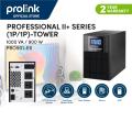 Prolink PRO901ES 1000VA / 900W Pure Sine-Wave Online UPS Uninterruptible Power Supply with AVR (3x Universal Sockets). 