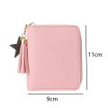 Coin purse Stylish Solid color Zipper hasp Leather wallet Candy color Compact Vintage wallet for Daily use Travel Parties Girls night out Gift for ladies. 