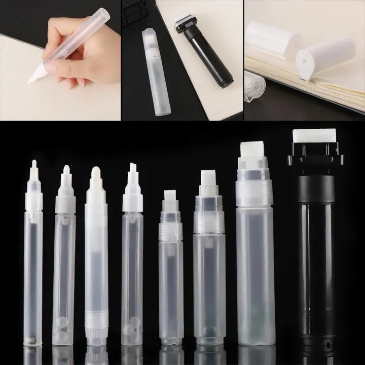 Stationery Barrels Tube Transparent Graffiti Pens Liquid Chalk Marker ...