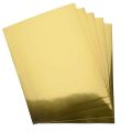 Metallic Gold /Silver Paper Card stock Stationary Sheets 10Pcs Golden F Board for Flowers Scrapbook Crafts Wedding Invitatio. 