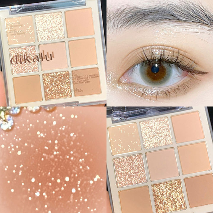 DIKALU%209%20Color%20Eyeshadow%20Palette%20Makeup%20Shimmer%20Matte%20Lasting%20Eye%20Shadow%20Makeup%20Korean%20Cosmetics%20Maquillaje%20-%20Image%202