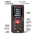 Laser Distance Meter 40M Measuring Laser 080902 WISEUP Brand (40 Meter). 