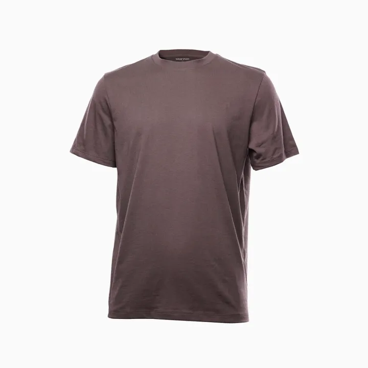 wearever Plum Purple Short Sleeve Crew Neck T shirt