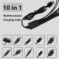 10 in 1 USB Multi Charging Cable Adapter All in One USB To Multi-Port Cable. 
