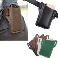 Mens Leather Vintage Waist Bag Sheath Belt Clip Phone Holster Travel Cell Mobile Phone Cover Belt Pouch Purse Bag. 