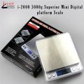 I-2000 Superior Mini Digital Scale LCD Display two plate counting function digital scale superior mini digital platform scale Best for Kitchen, Food and Jewelry Shops. 