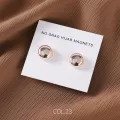 Matte Silk Scarf No Snag Hijab Magnet Brooch Strong Magnetic Buttons Round Silk Scarf Shawl Dual-use Collar Clip Cufflinks. 