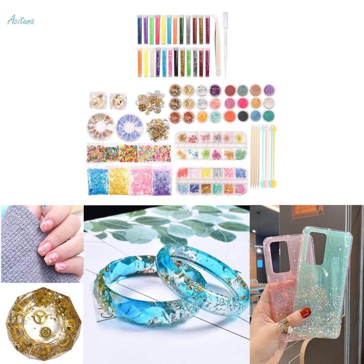 Resin Decoration Accessories Set Repairing Women Girls Tools Epoxy Art Decor