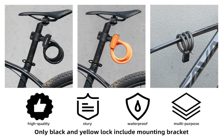 ROCKBROS%20Bike%20Lock%20Cable%204%20Feet%20Bicycle%20Cable%20Lock%20with%20Mounting%20Bracket%202%20Secure%20Keys%201/2%20Inch%20Diameter%20-%20Image%207