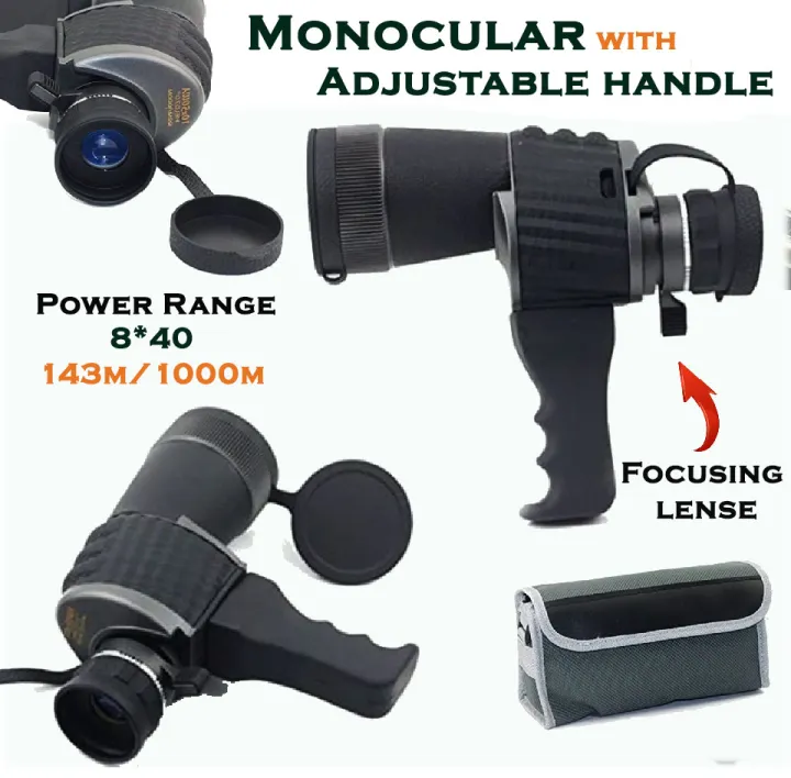 Ultimate%20Arms%20Gear%208X40%20WA%20Field%20Tactical%20Outdoor%20High%20Definition%20Monocular%20Telescope%207.%200%20Degree%20143m/1000m%20with%20Hand%20Grip%20&%20Carrying%20Case%20-%20Hunting,%20Camping,%20Nature%20Bird%20Watching%20-%20Image%206