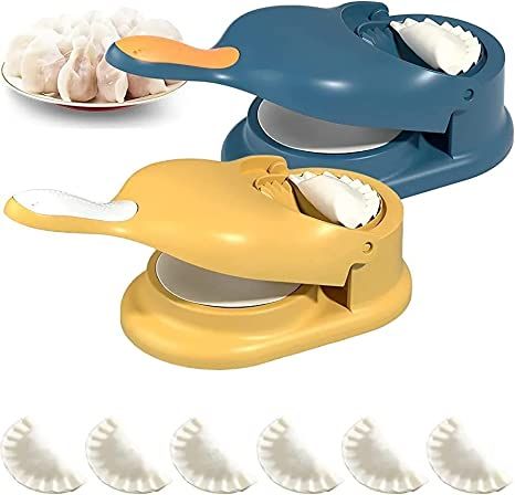 2 In 1 Dumpling Maker, Manual Dumpling Maker Mould, Kitchen Dumpling Making Tool, Fast Easy Dumpling Tool Ravioli Mould Wrapper, Baking Pastry Manual Press Maker