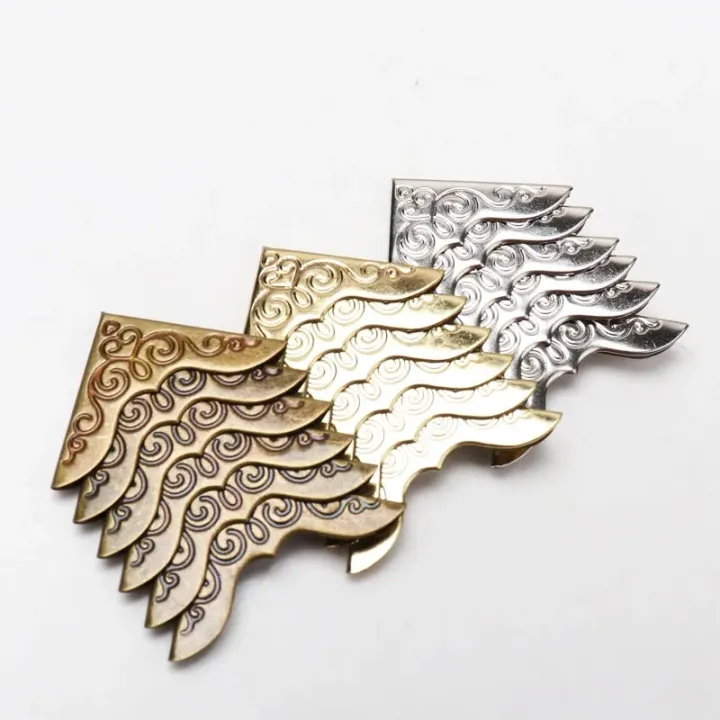Practical Metal Bronze Book Scrapbooking Album Menu Folder Corner ...