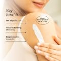 Foxtale SPF 30 Detan Brightening Body Lotion with Niacinamide & Vitamin C for Glowing Skin | Lightweight & Non-Sticky | Prevents Tan | Sun Protection | Long Lasting Floral Fragrance | Body Lotion for Men & Women | All Skin Type | 200 ml(FROM INDIA). 