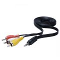 3.5mm to 3 RCA Male Plug to RCA Stereo Audio Video Male AUX Cable. 