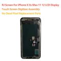 RJ Screen For iPhone 11 12 mini X Xs Max 13 promax LCD Display Touch Screen Digitizer Assembly No Dead Pixel Replacement Parts. 