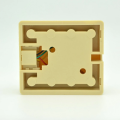 RJ11 8P8C Telephone Rosette Box Ivory Colour. 