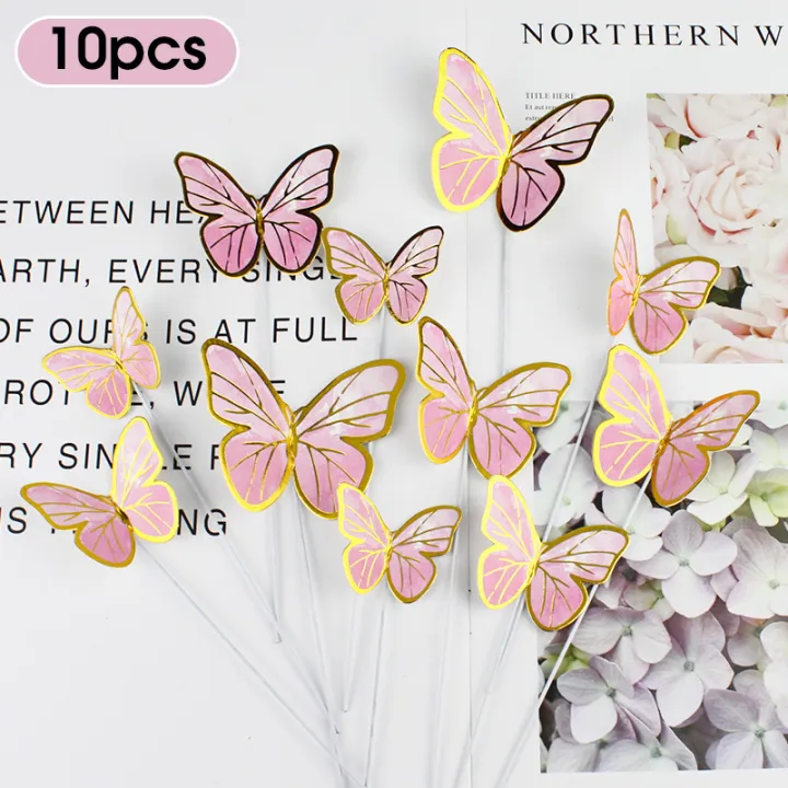 10pcs%20Butterfly%20Cake%20Toppers%20Sequin%20Purple%20Pink%20Butterflies%20Cake%20Decoration%20Card%20for%20Wedding%20Girls%20Happy%20Birthday%20Party%20Decors%20-%20Image%207