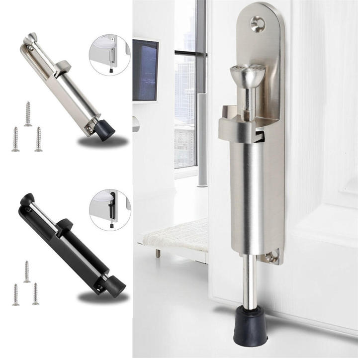 Spring Loaded Racking Stopper Anti-rust Spring door stopper Practical Stainless steel Door-mounted ...