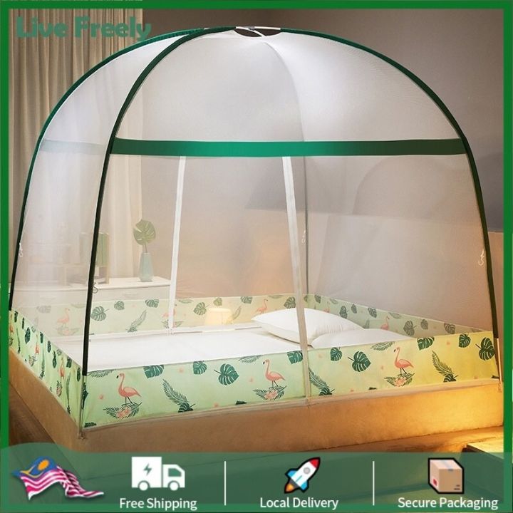NEW Kelambu Single/Queen/King 2 Door Mosquito Net Bed kelambu khemah Door Mosquito Net Bed kelambu khemah
